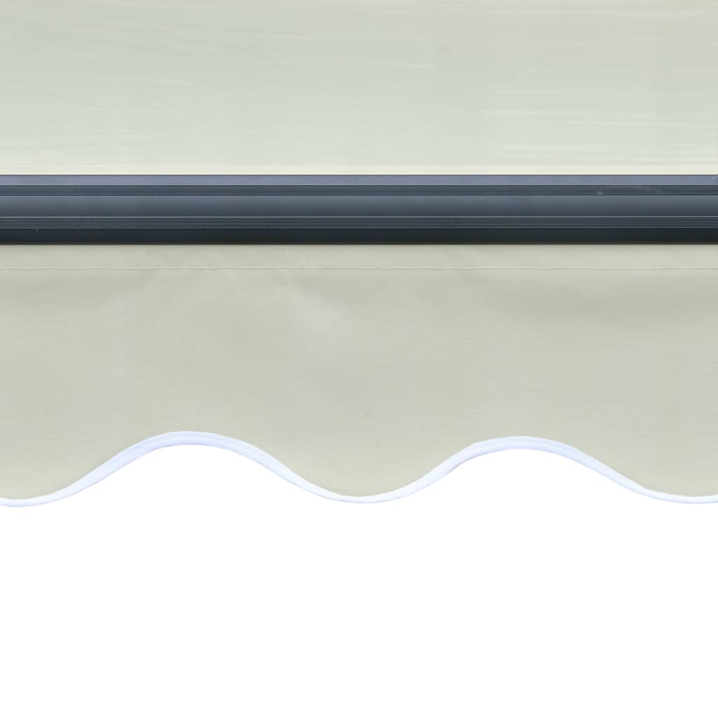 vidaXL Copertină retractabilă senzor vânt & LED, crem, 600x300 cm