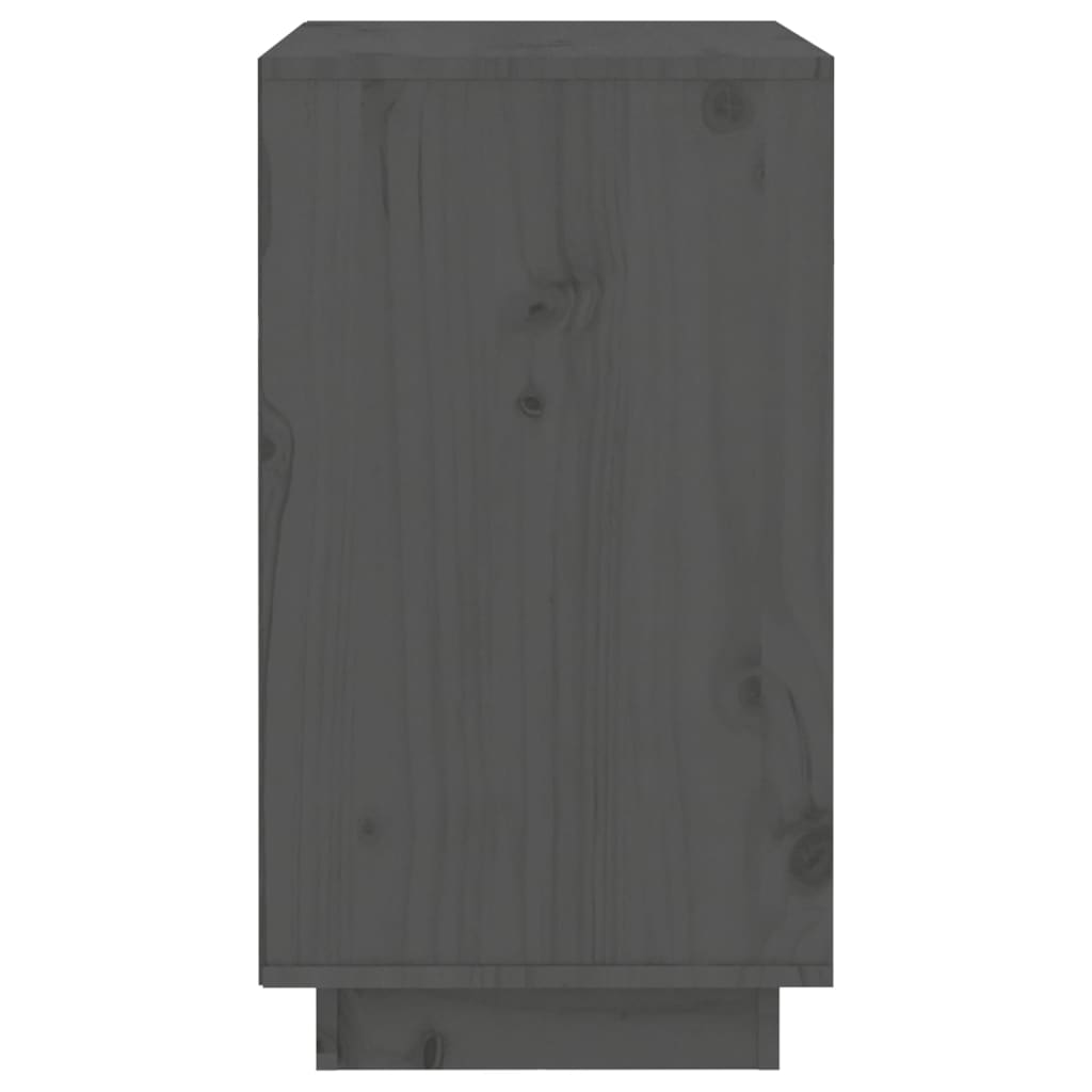 vidaXL Dulap de vinuri, gri, 55,5x34x61 cm, lemn masiv de pin