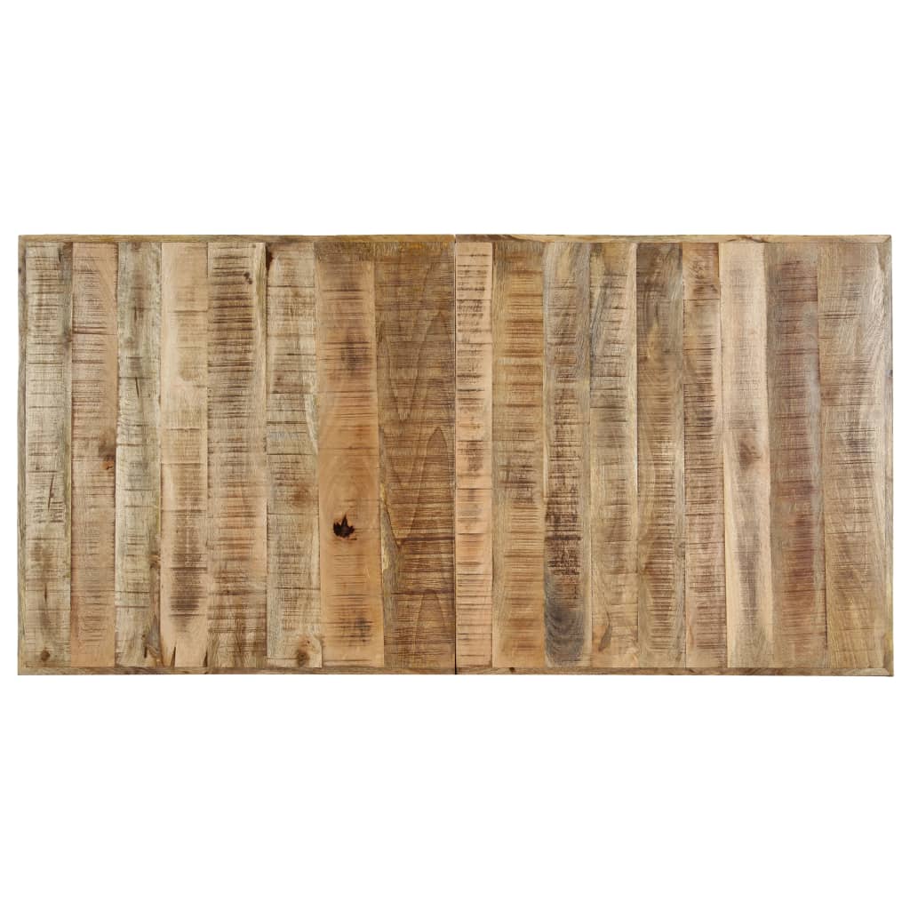 vidaXL Masă de bucătărie, 140x70x75 cm, lemn masiv de mango brut