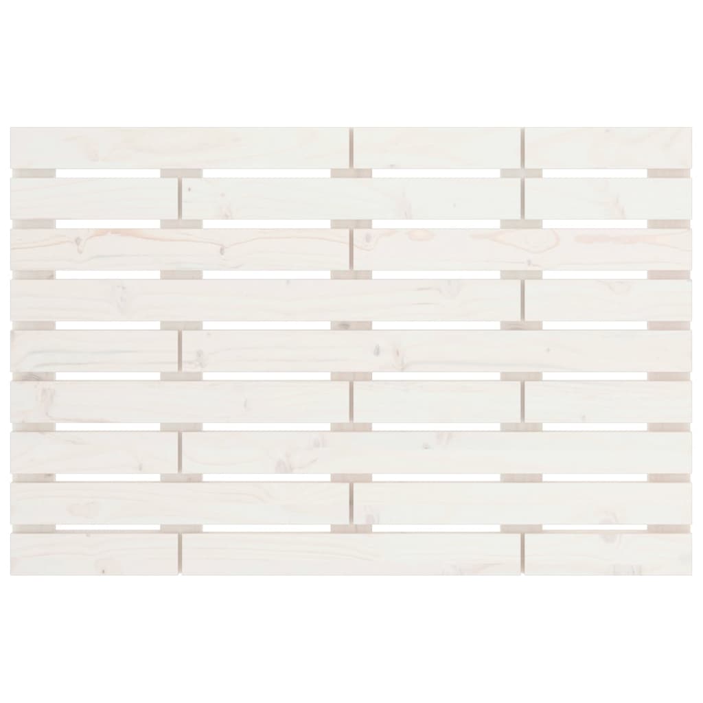 vidaXL Tăblie de pat pentru perete, alb, 81x3x63 cm, lemn masiv pin