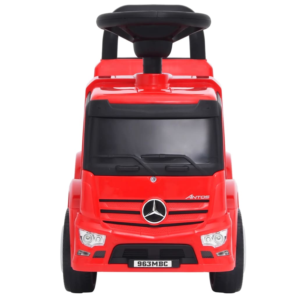 vidaXL Mașinuță pentru pași Mercedes-Benz, roșie