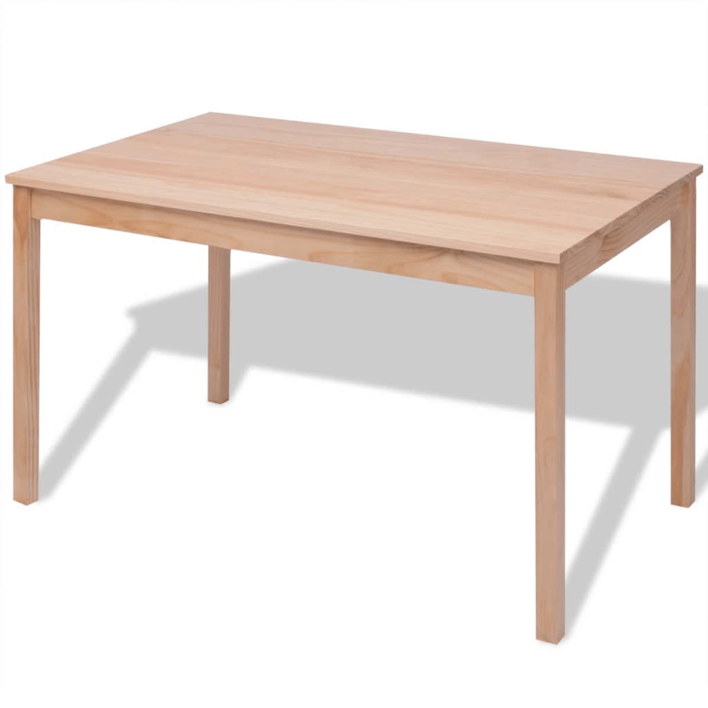 vidaXL Set masă și scaune din lemn de pin, 7 piese