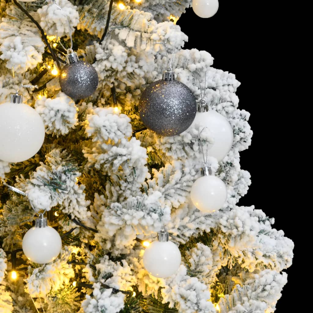 vidaXL Brad Crăciun artificial articulat cu 150 LED-uri/globuri 120 cm