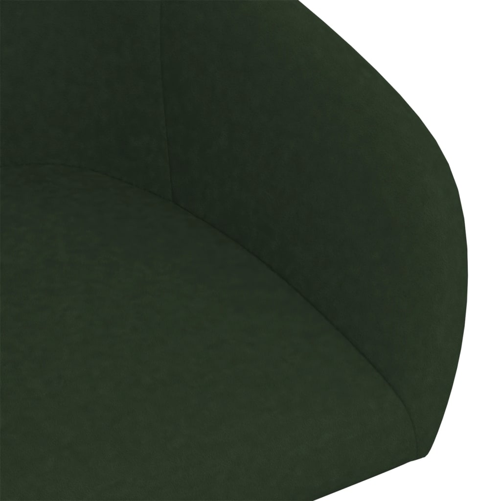 vidaXL Scaune de masă pivotante, 4 buc., verde închis, catifea