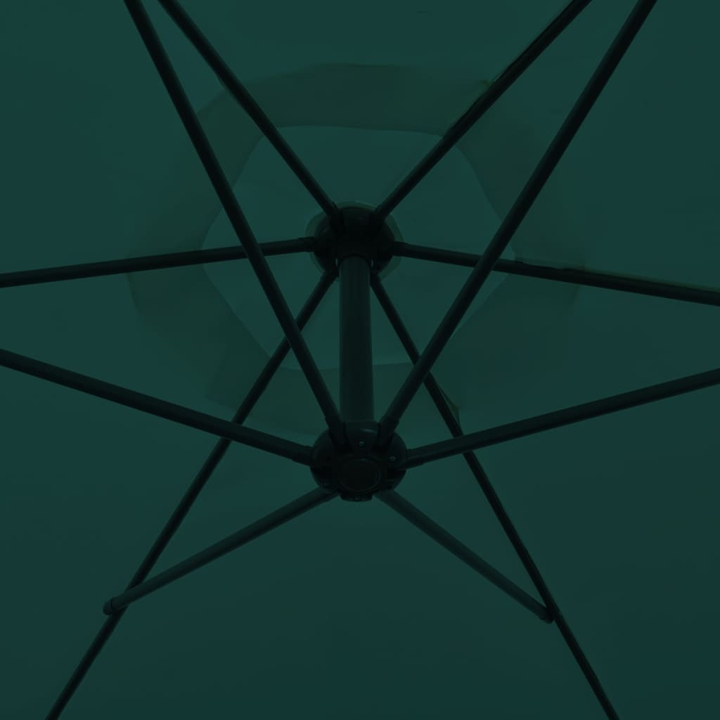 vidaXL Umbrelă de soare suspendată, 3 m, Verde