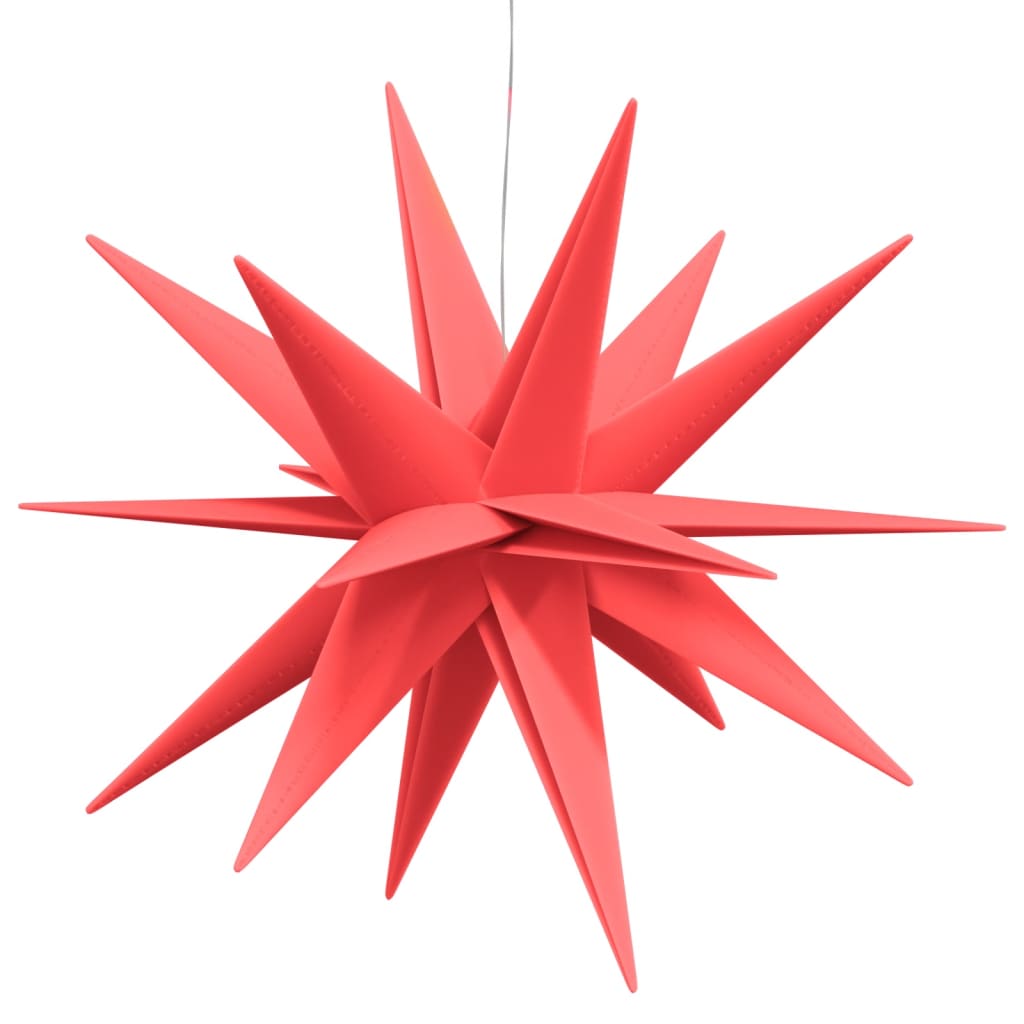 vidaXL Lumină de Crăciun cu LED, roșu, 57 cm, pliabil