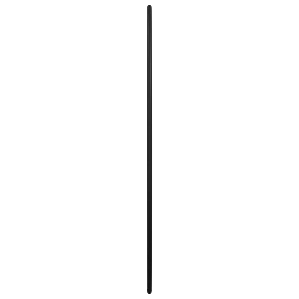 vidaXL Oglindă de perete rotundă, negru, Ø 50 cm
