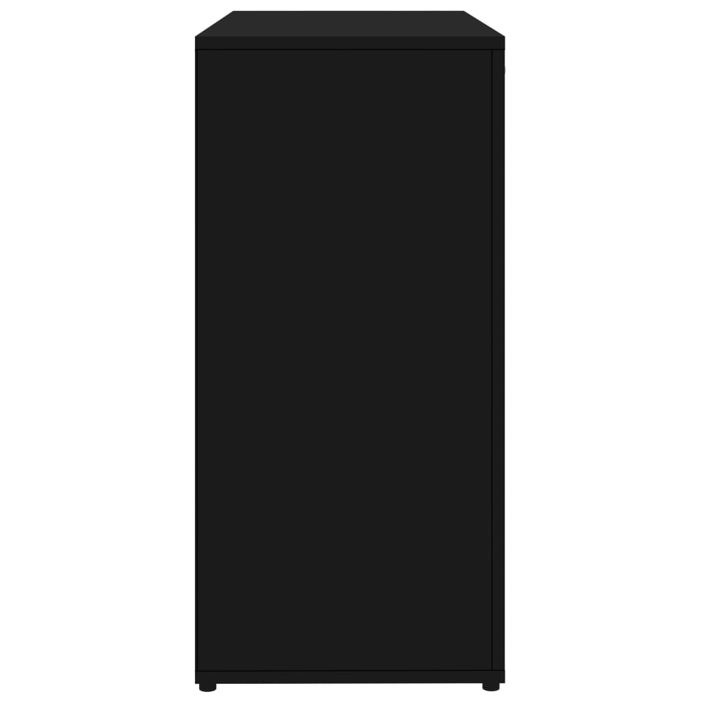 vidaXL Servantă, negru, 80 x 36 x 75 cm, PAL