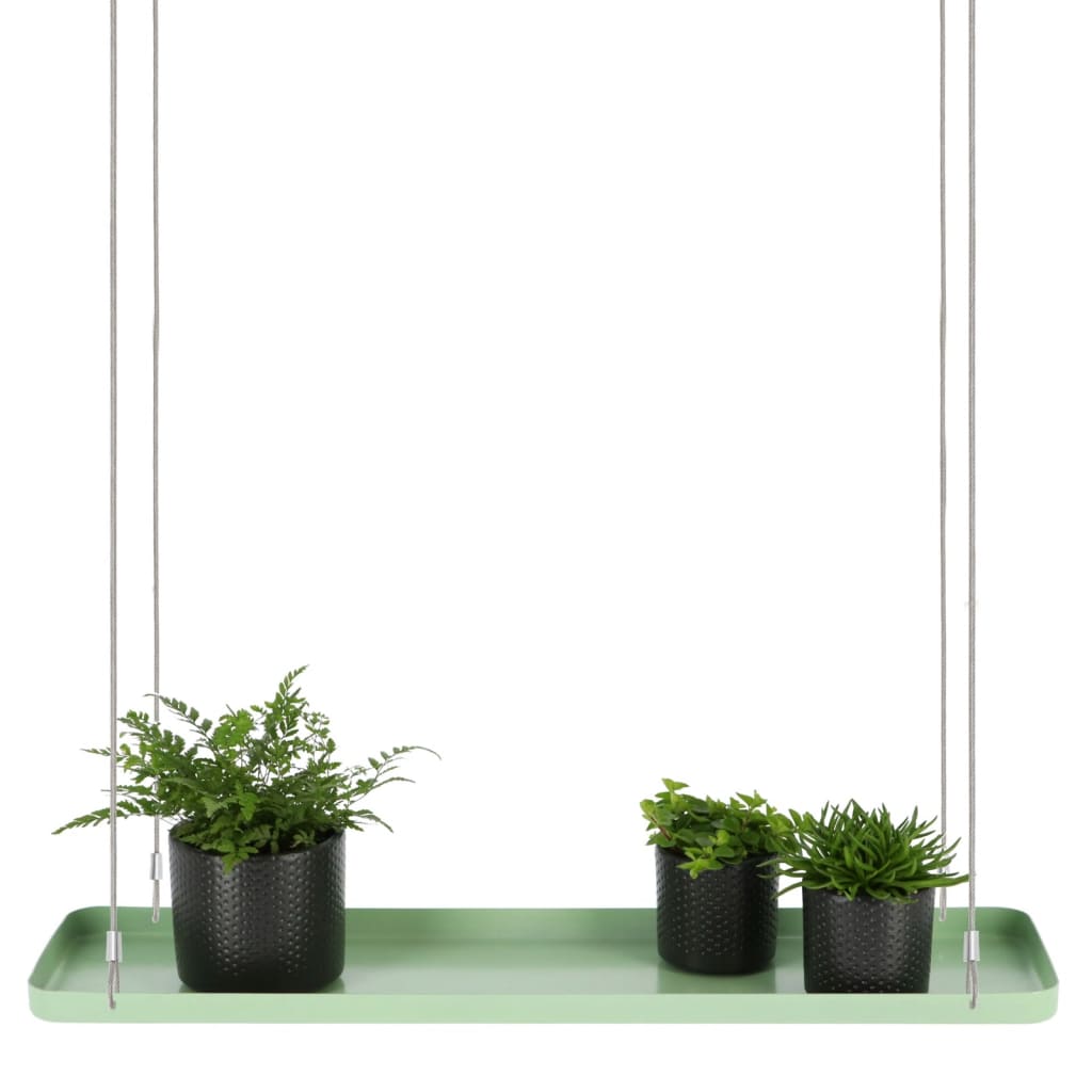 Esschert Design Tavă pentru plante suspendată verde dreptunghiulară, L