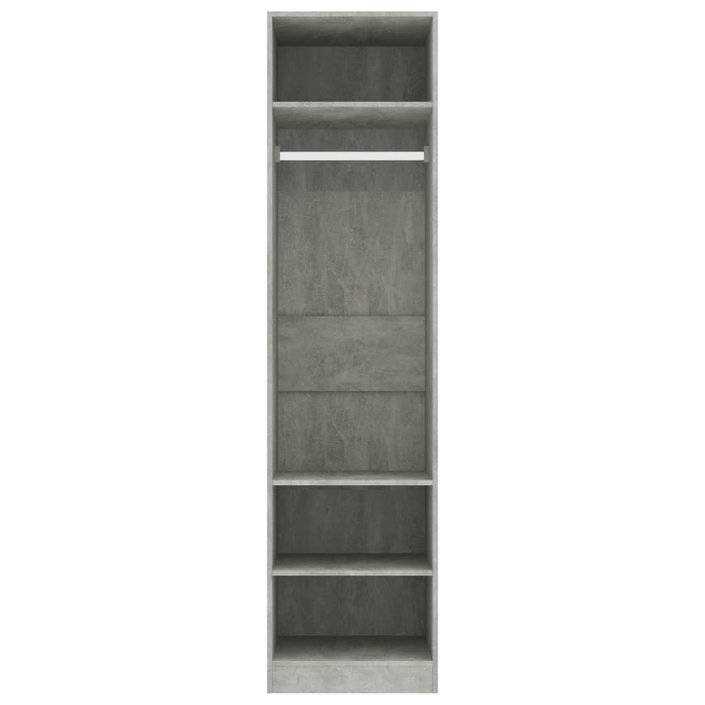 vidaXL Șifonier, gri beton, 50x50x200 cm, PAL