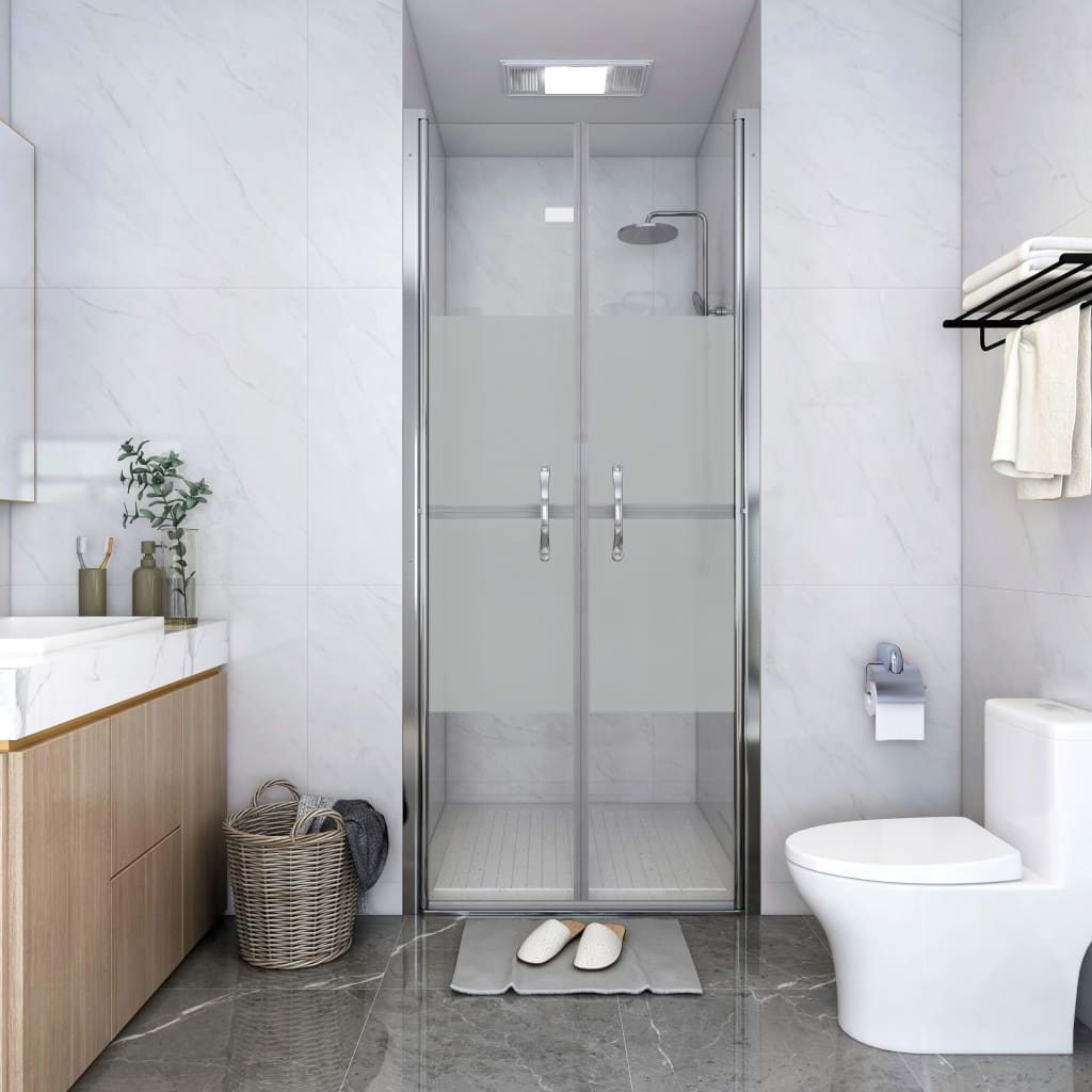 vidaXL Ușă cabină de duș, jumătate mat, 71 x 190 cm, ESG