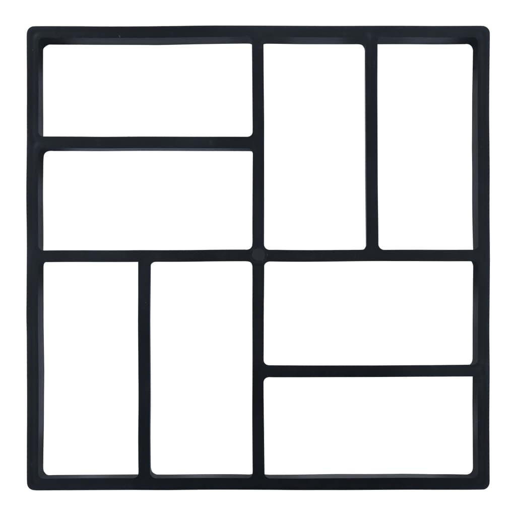 vidaXL Matrițe pentru pavaje, 2 buc., 40 x 40 x 4 cm, plastic
