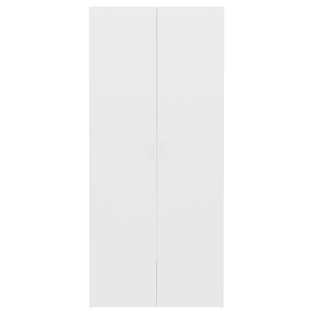 vidaXL Pantofar, alb, 80x35,5x180 cm, PAL