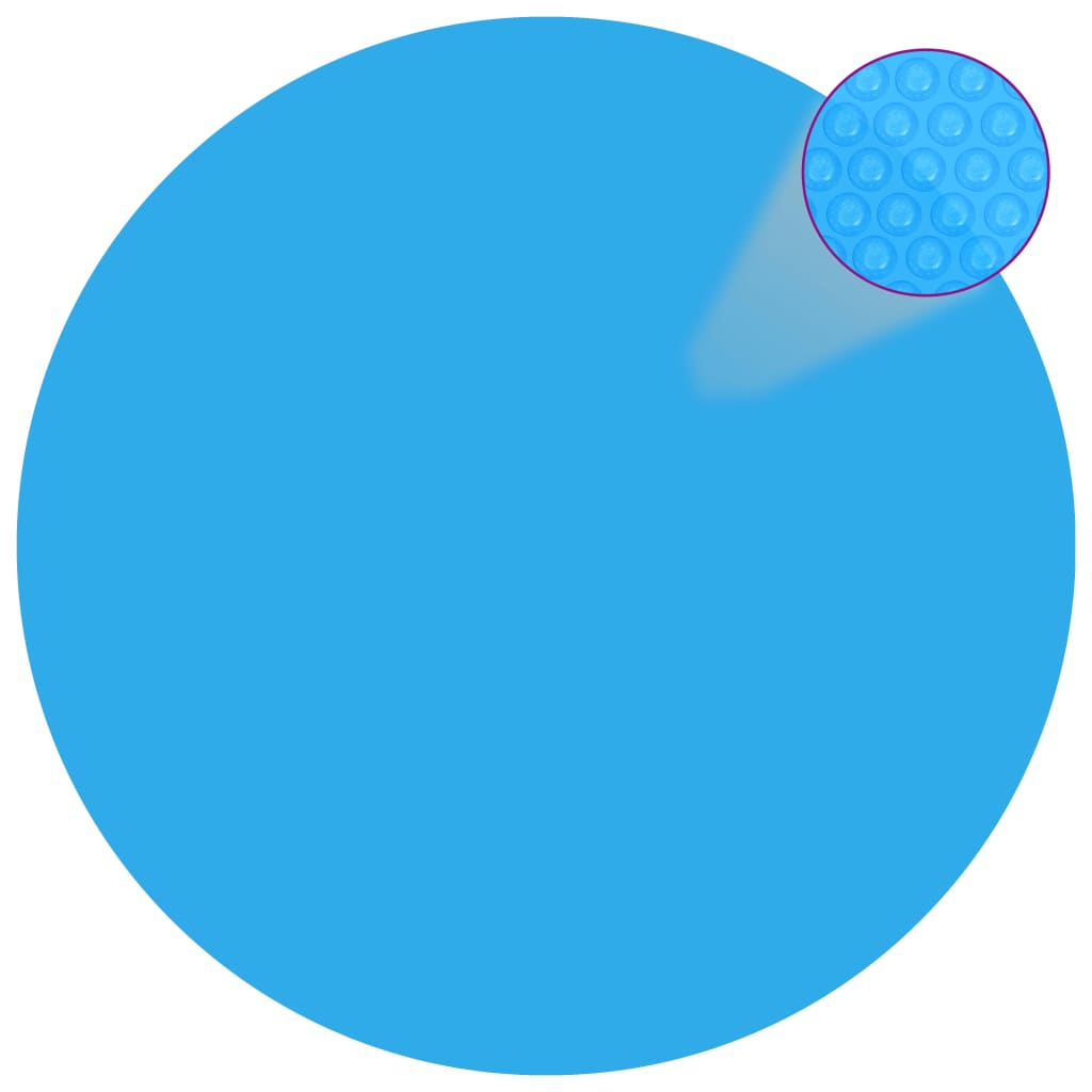 vidaXL Prelată de piscină, albastru, 210 cm, PE