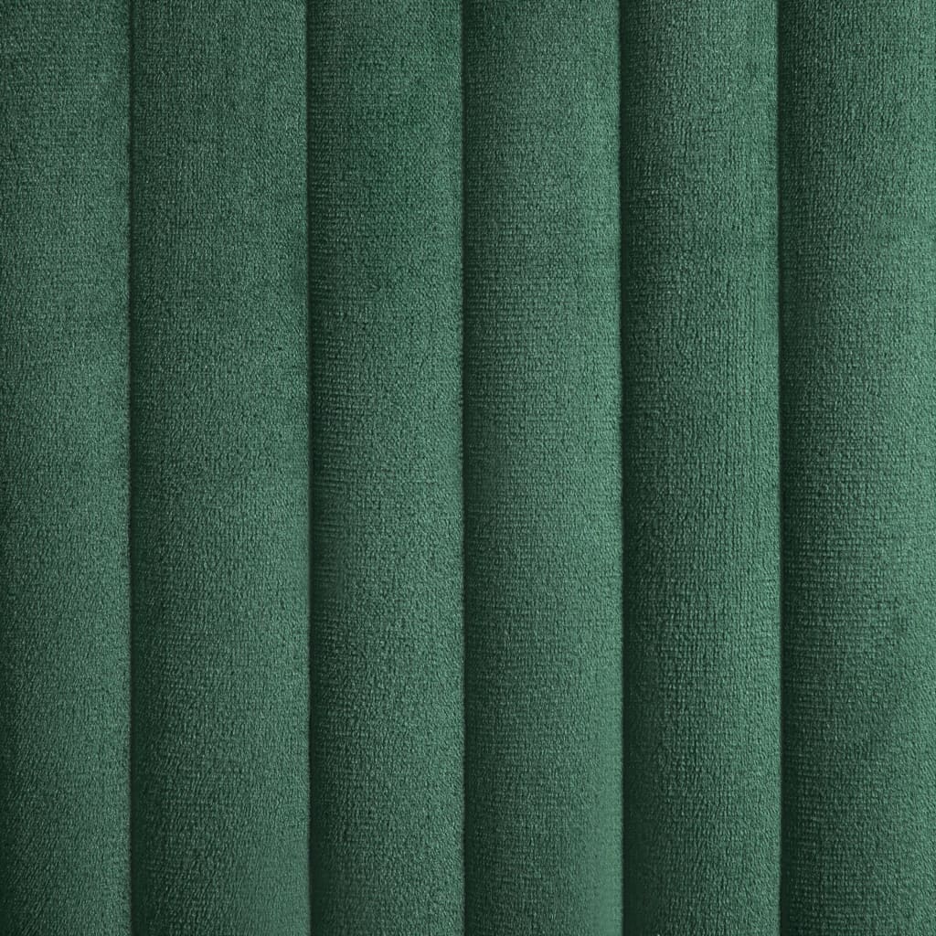 vidaXL Scaune de sufragerie, 2 buc., verde, catifea