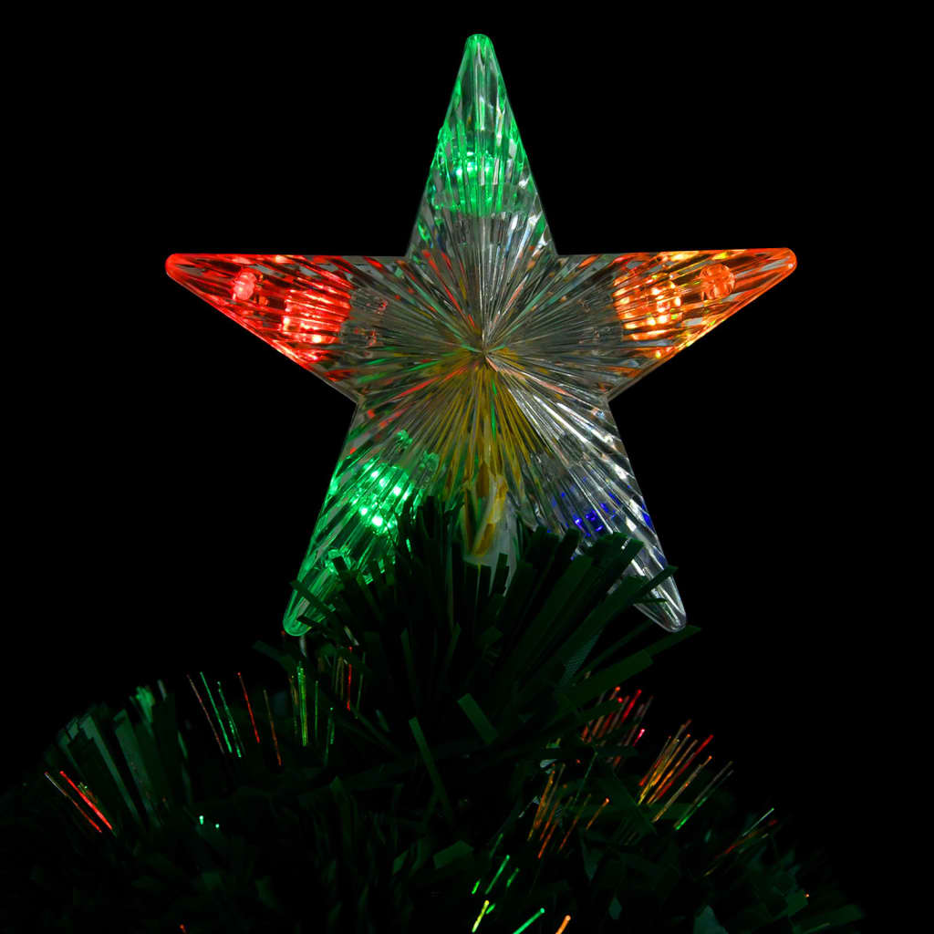 vidaXL Brad de Crăciun pre-iluminat cu suport, 64 cm, fibră optică