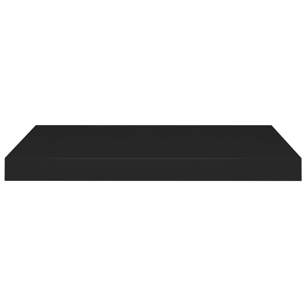 vidaXL Raft de perete suspendat, negru, 60x23,5x3,8 cm, MDF