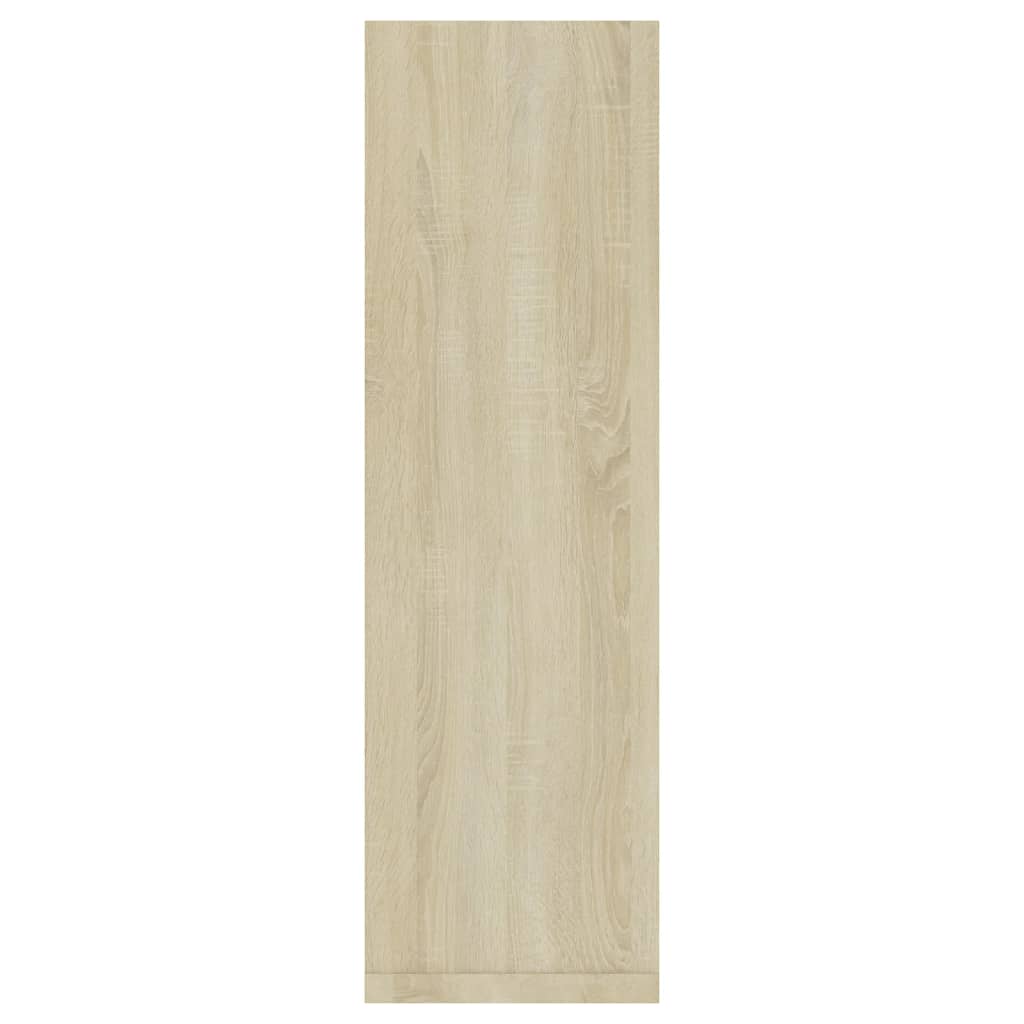 vidaXL Rafturi de perete, 2 buc., alb/stejar sonoma, 50x15x50 cm, PAL