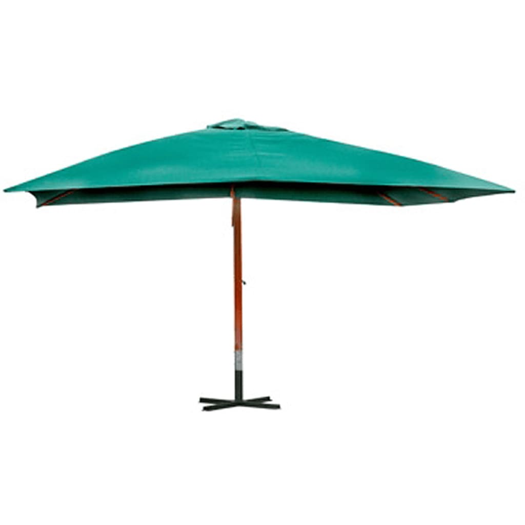 vidaXL Umbrelă de soare suspendată 300 x 400 cm, Verde