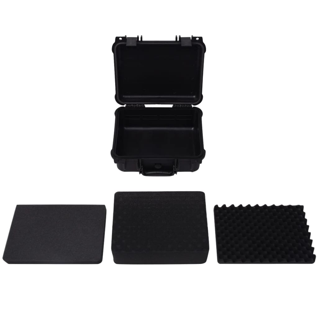 vidaXL Valiză de protecție echipamente, 35 x 29 x 15 cm, negru