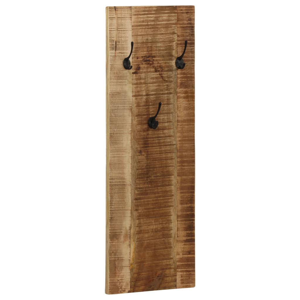 vidaXL Cuier haine de perete, 2 buc., lemn masiv de mango 36x110x3 cm