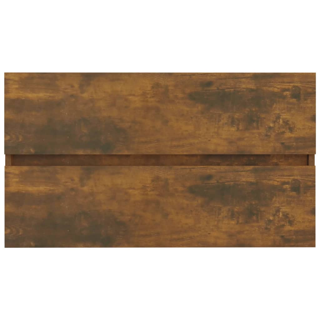 vidaXL Dulap chiuvetă, stejar fumuriu, 80x38,5x45 cm, lemn prelucrat