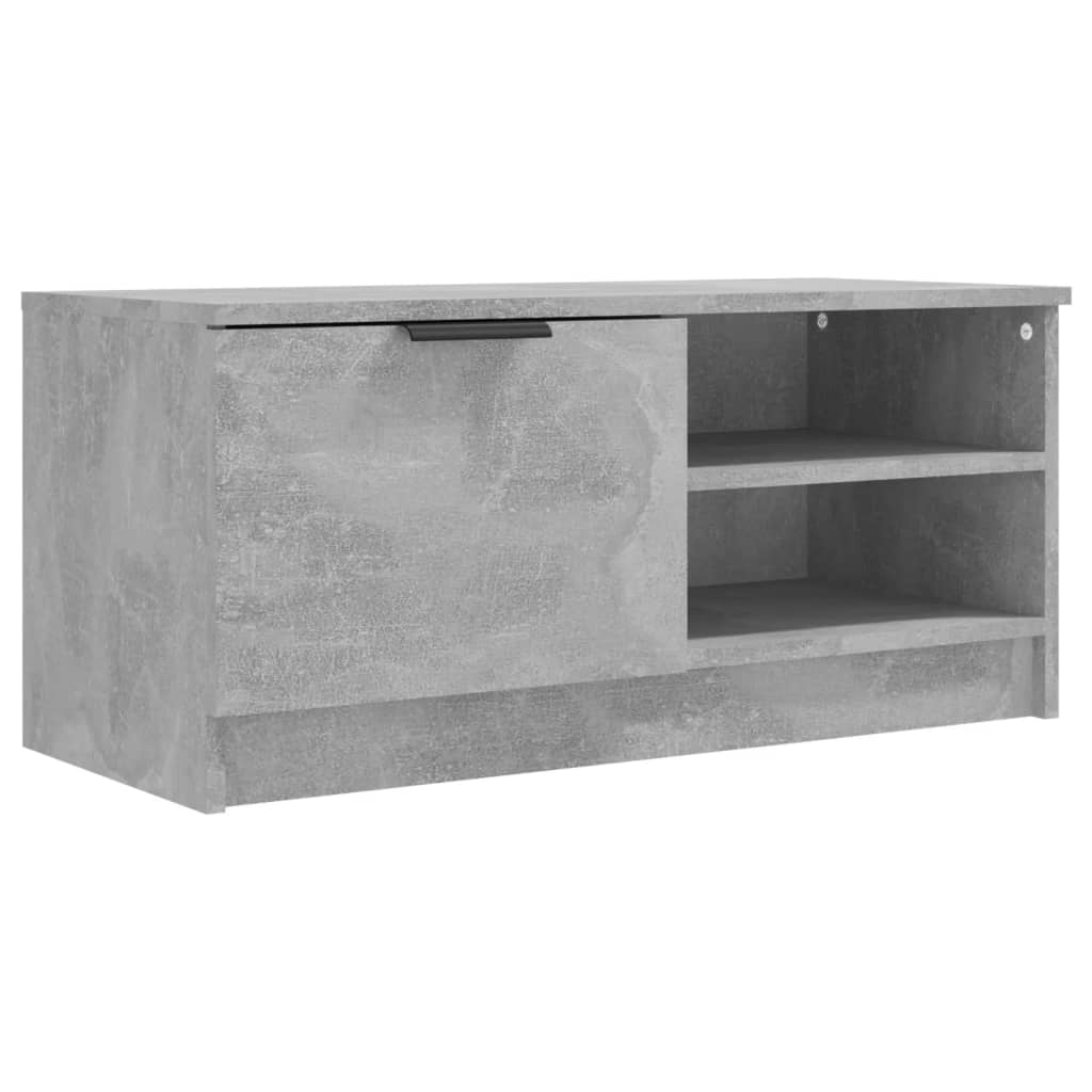 vidaXL Comodă TV, 2 buc., gri beton, 80x35x36,5 cm, lemn prelucrat