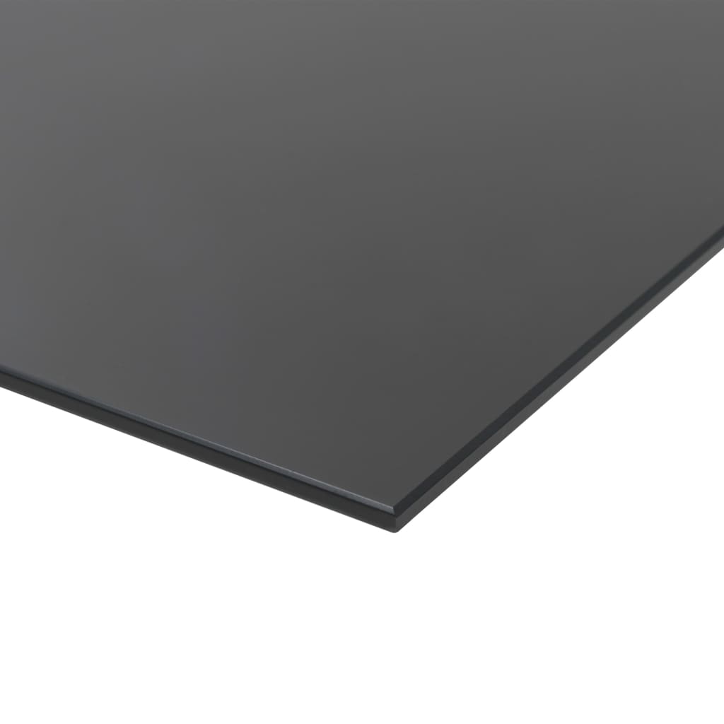 vidaXL Tablă magnetică de perete neagră, sticlă, 60 x 20 cm