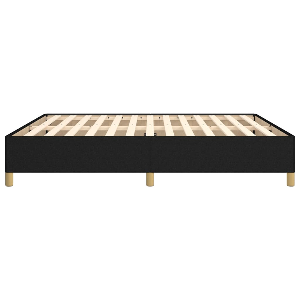 vidaXL Cadru de pat, negru, 160 x 200 cm, material textil