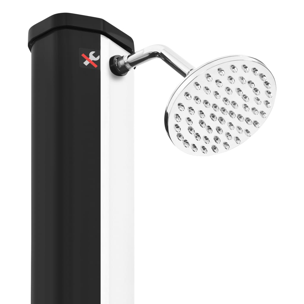 vidaXL Duș solar de exterior cu cap de duș și robinet, 35 L