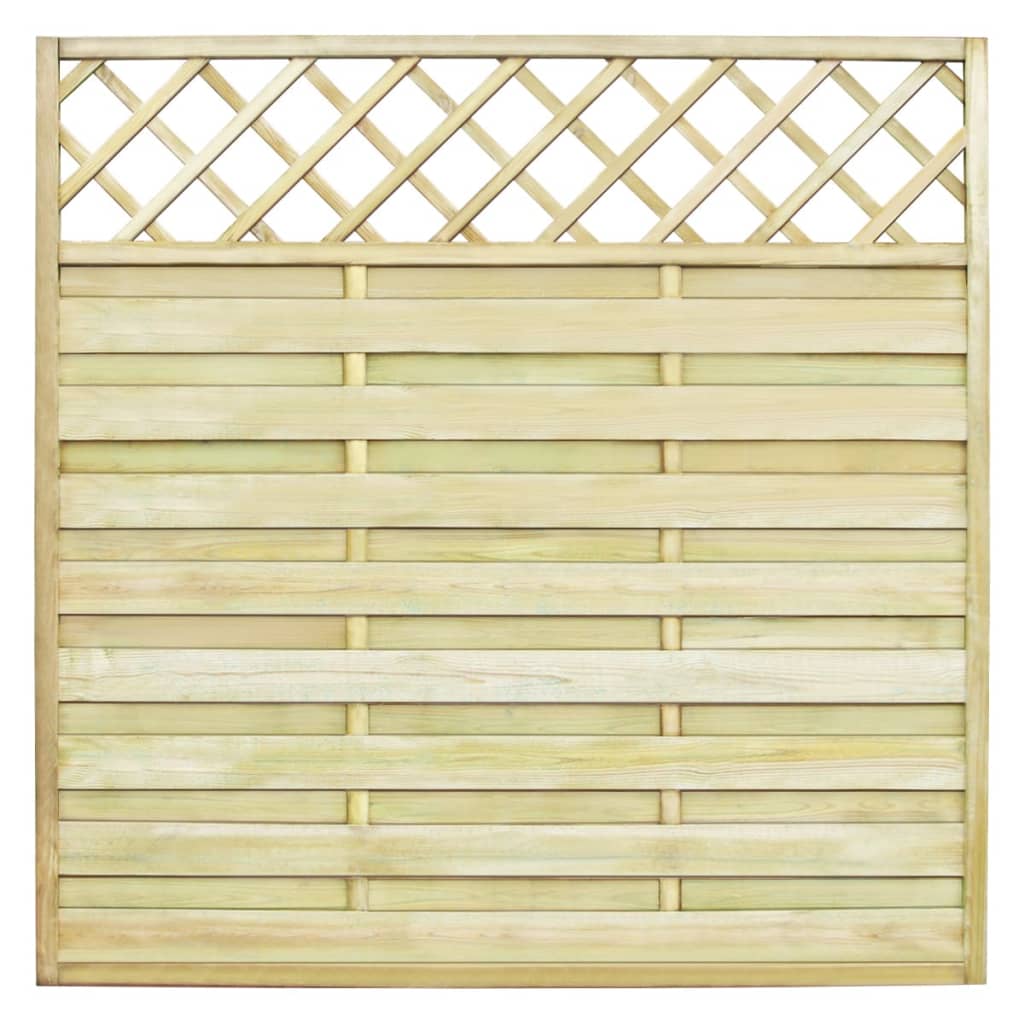 vidaXL Panou gard de grădină cu grilaj, 180 x 180 cm, lemn