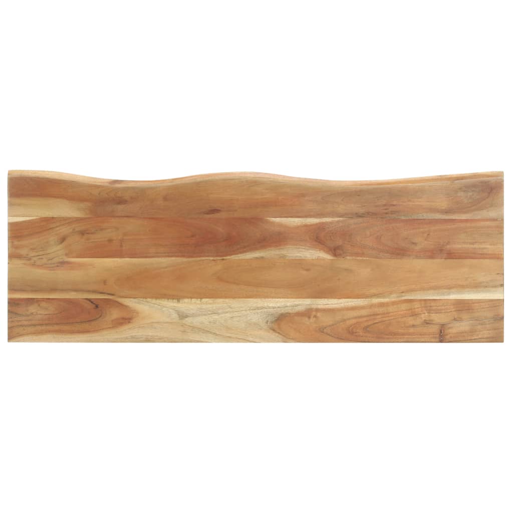 vidaXL Cuier cu margine naturală, 100x35x22 cm, lemn masiv de acacia