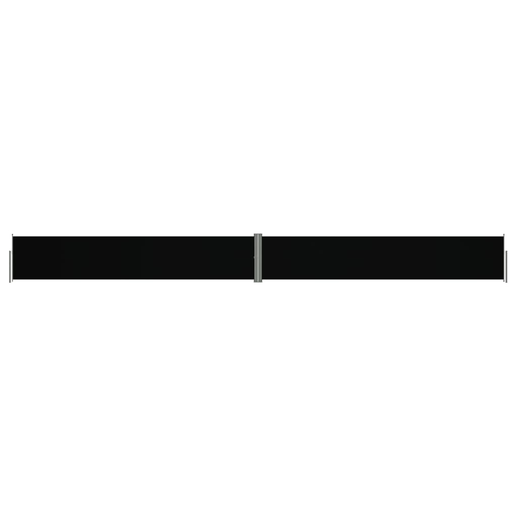 vidaXL Copertină laterală retractabilă, negru, 117x1200 cm