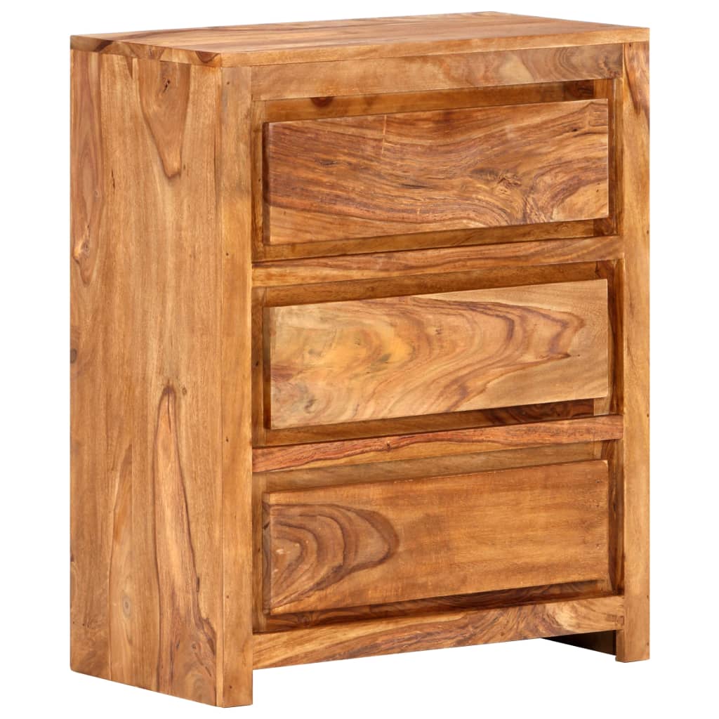 vidaXL Dulap cu sertar 60x33x75 cm, lemn masiv de acacia