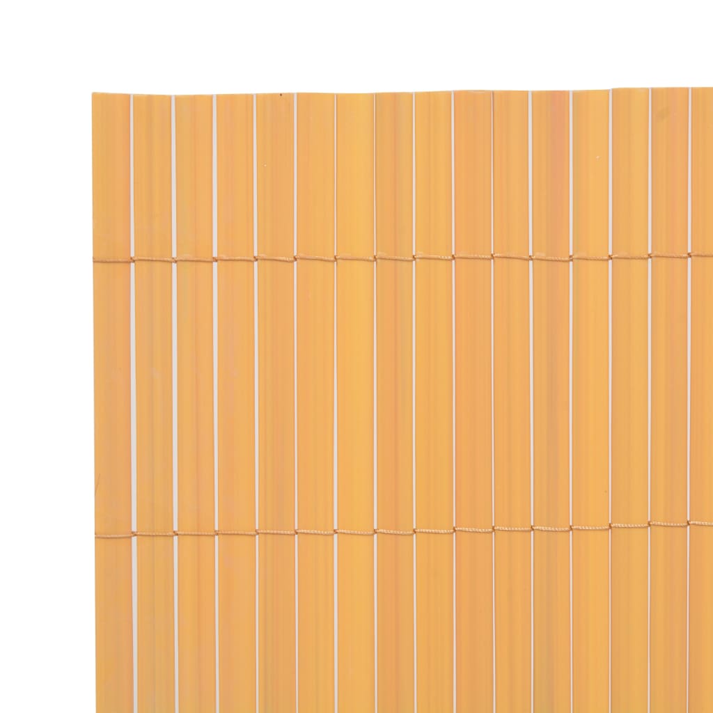 vidaXL Gard de grădină cu două fețe, galben, 90 x 500 cm, PVC