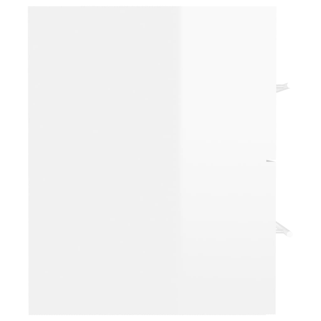 vidaXL Dulap de chiuvetă, alb extralucios, 41x38,5x48 cm, PAL