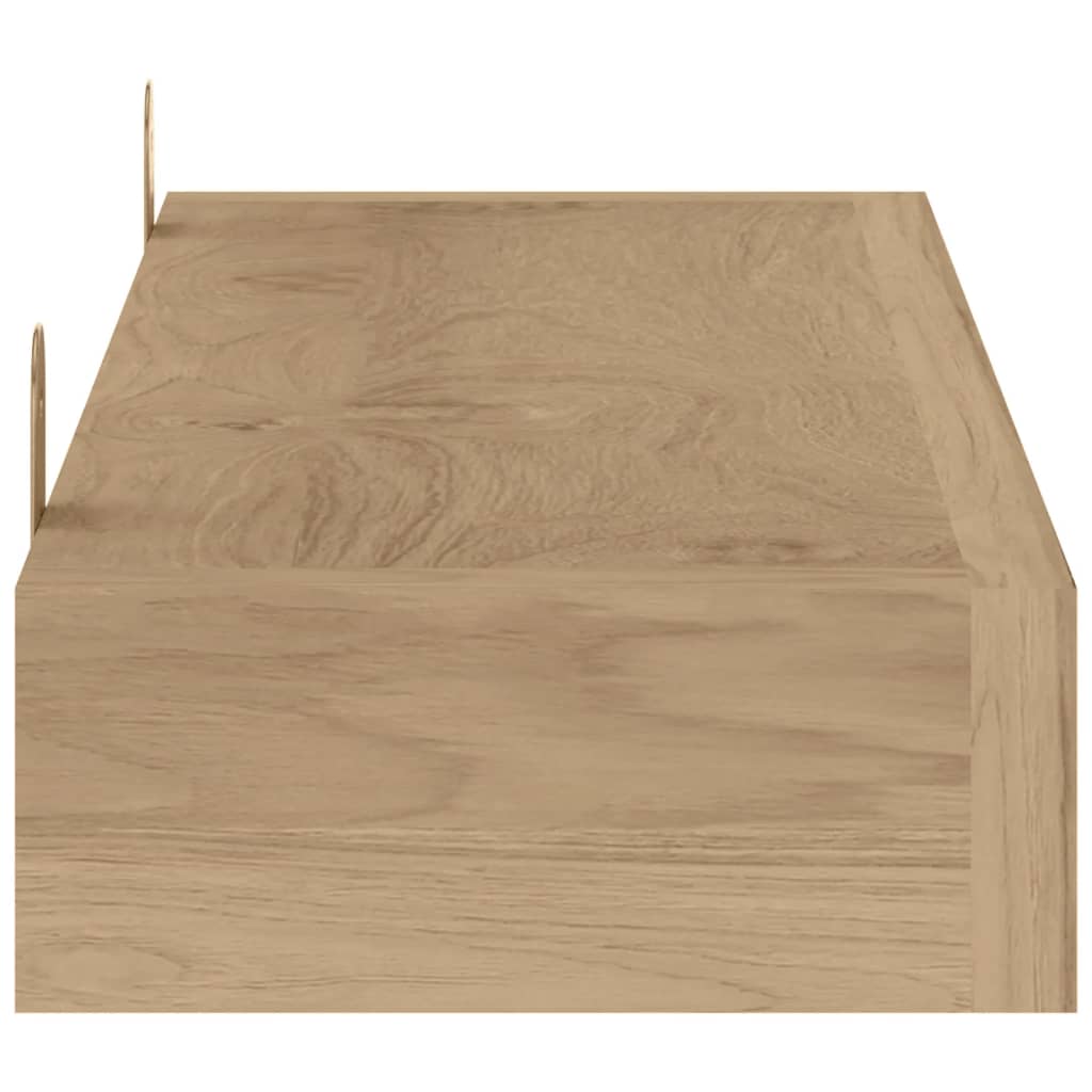 vidaXL Rafturi de perete, 2 buc., 60x15x6 cm, lemn masiv de tec