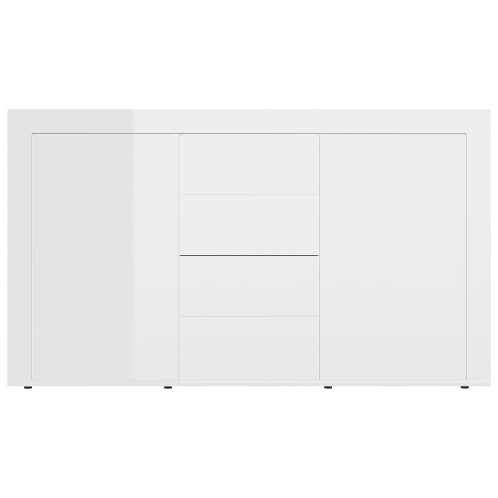 vidaXL Servantă, alb extralucios, 120 x 36 x 69 cm, PAL