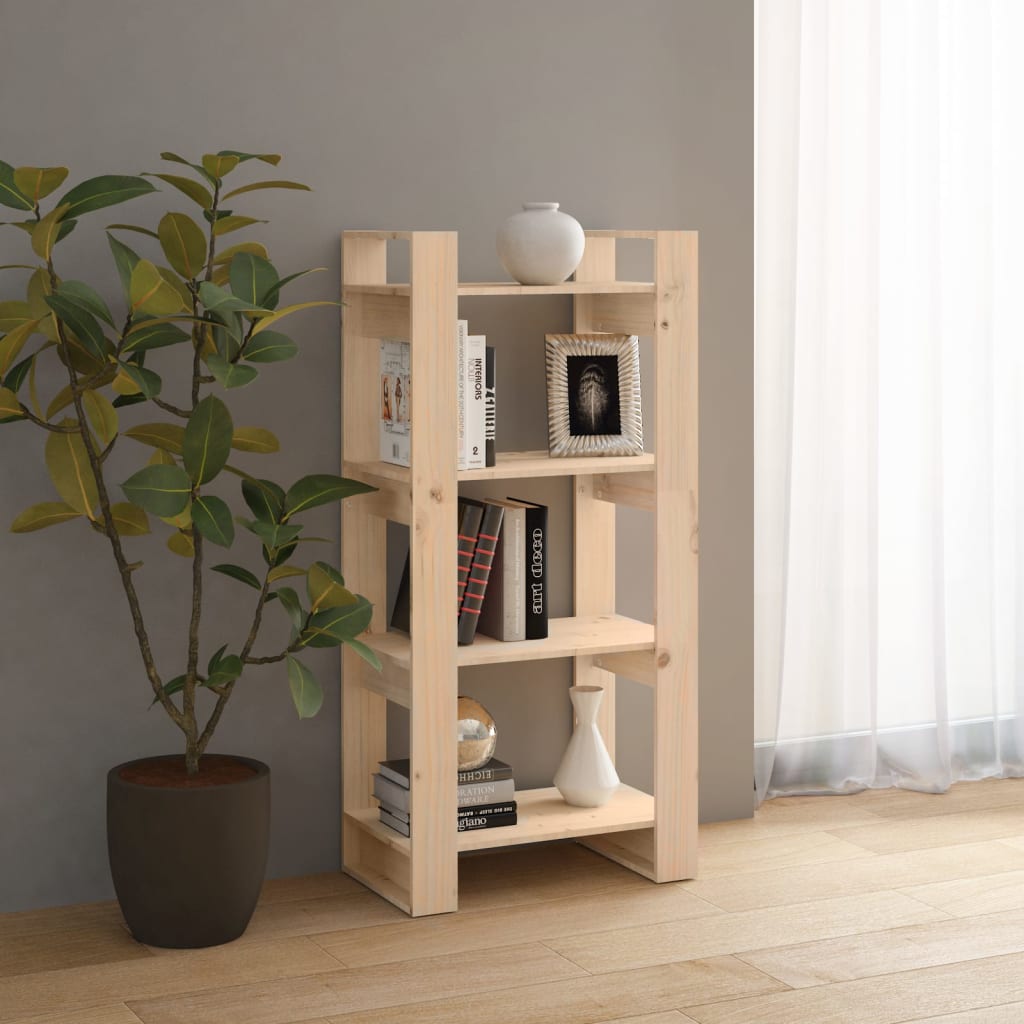 vidaXL Bibliotecă/Separator cameră, 60x35x125 cm, lemn masiv de pin