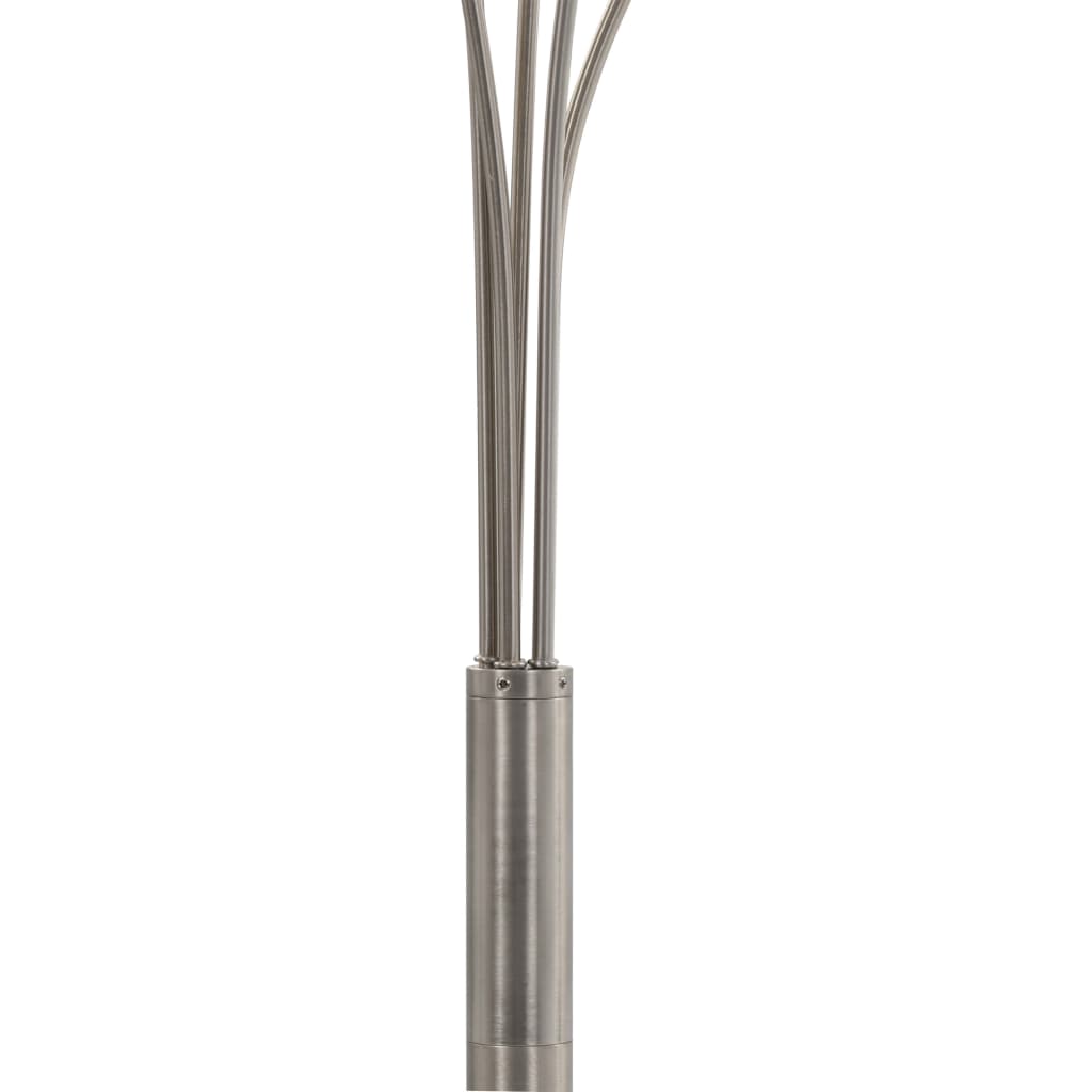 vidaXL Lampă de podea, argintiu, 200 cm, 5 x E14