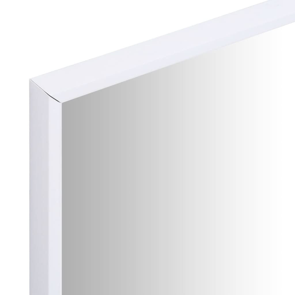 vidaXL Oglindă, alb, 80x60 cm