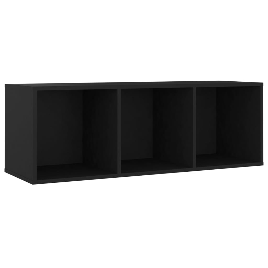 vidaXL Comodă TV, negru, 107x35x37 cm, lemn prelucrat