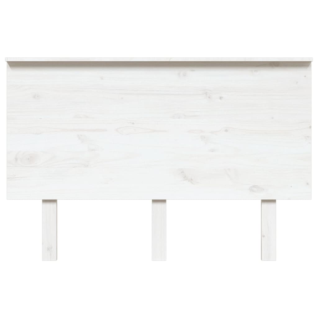 vidaXL Tăblie de pat, alb, 124x6x82,5 cm, lemn masiv de pin