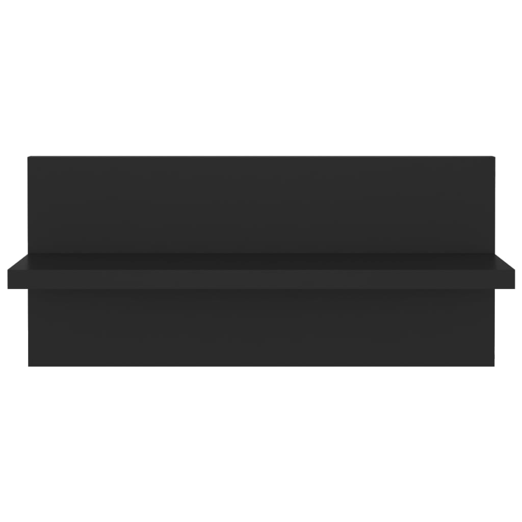 vidaXL Rafturi de perete, 4 buc., negru, 40x11,5x18 cm, PAL