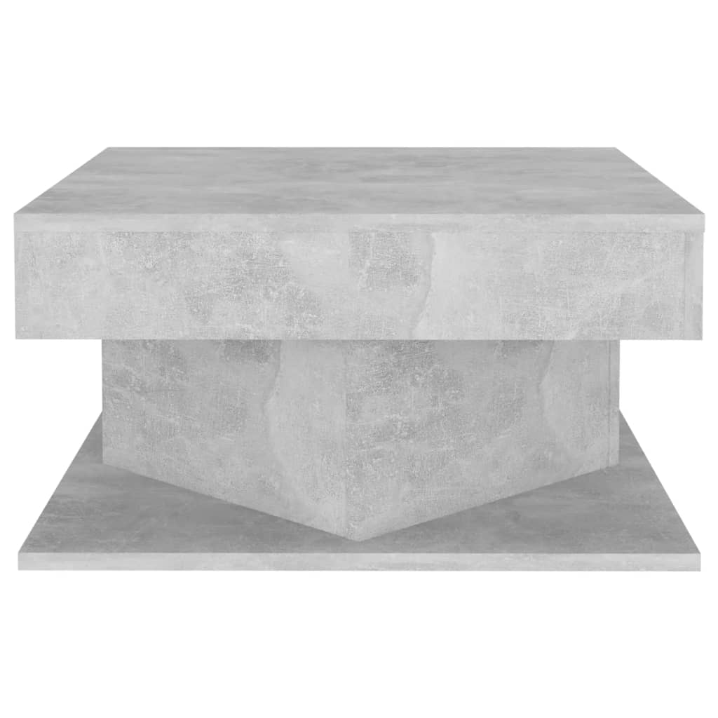 vidaXL Măsuță de cafea, gri beton, 57x57x30 cm, PAL