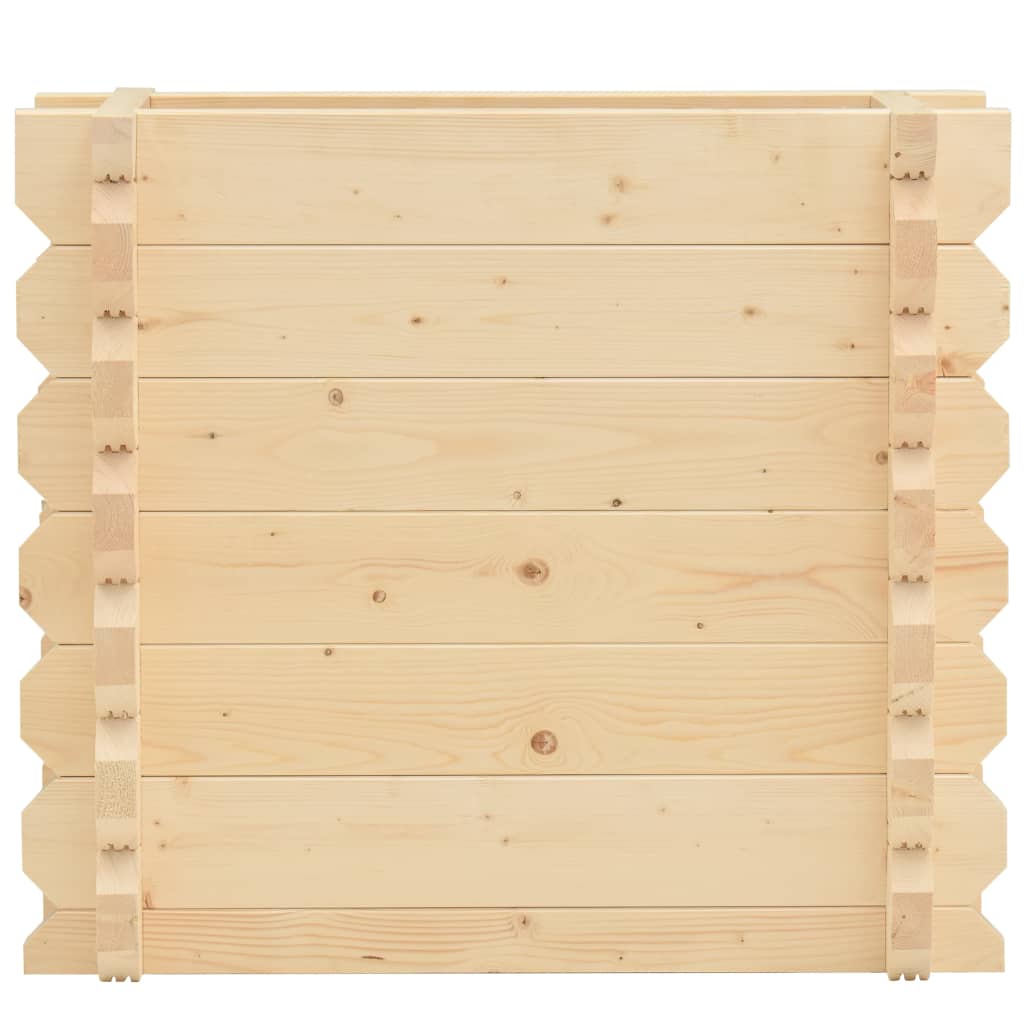 vidaXL Strat înălțat, 42 mm, 100 x 50 x 87,8 cm, lemn masiv de molid