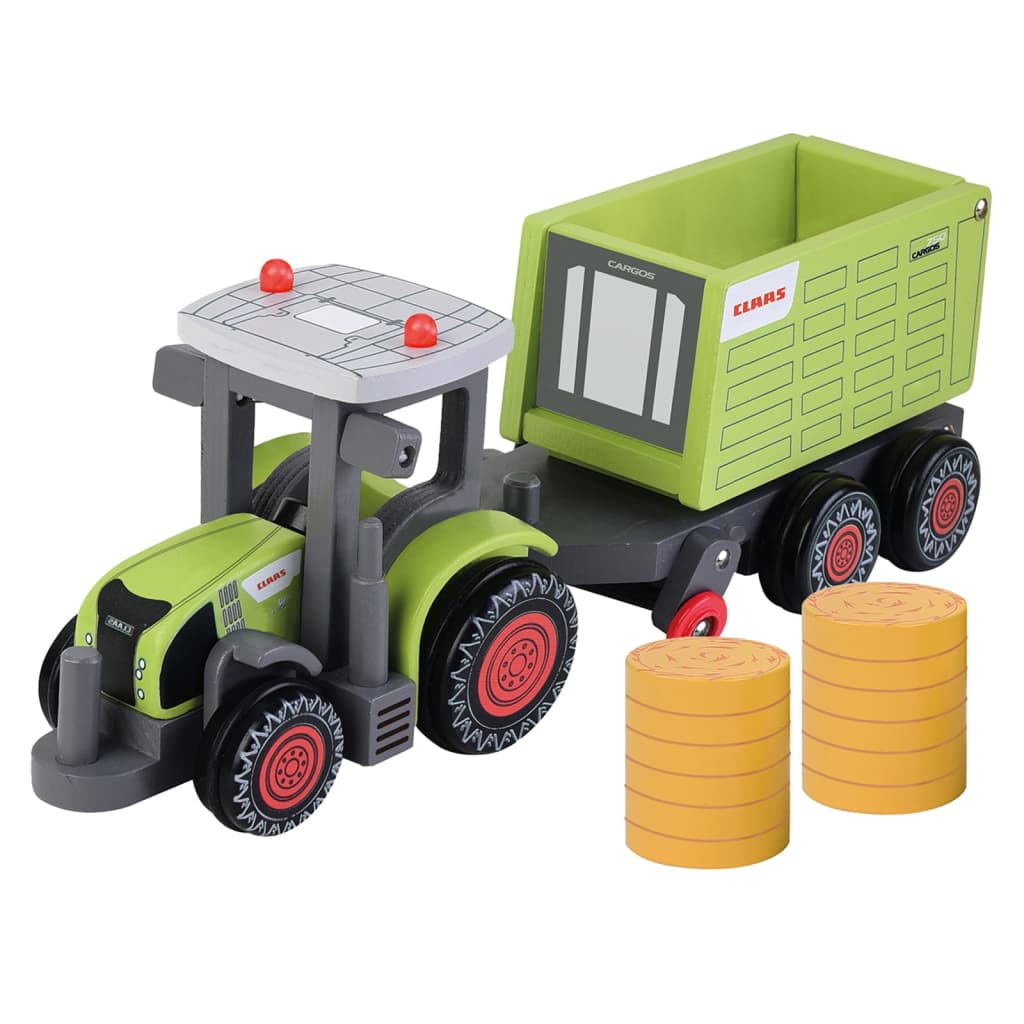 CLAAS Tractor de jucărie cu remorcă „Axion 870+ Cargos 9500” 35 cm