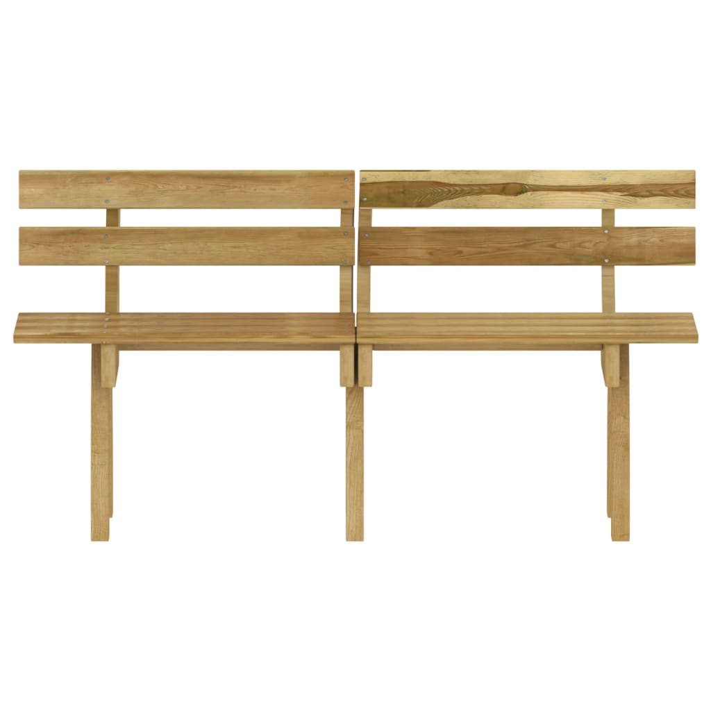vidaXL Set mobilier de exterior, 3 piese, lemn de pin tratat