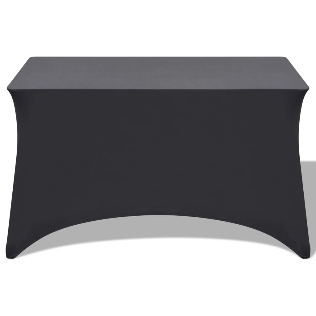 vidaXL Huse elastice pentru masă, 2 buc, 120 x 60,5 x 74 cm, antracit