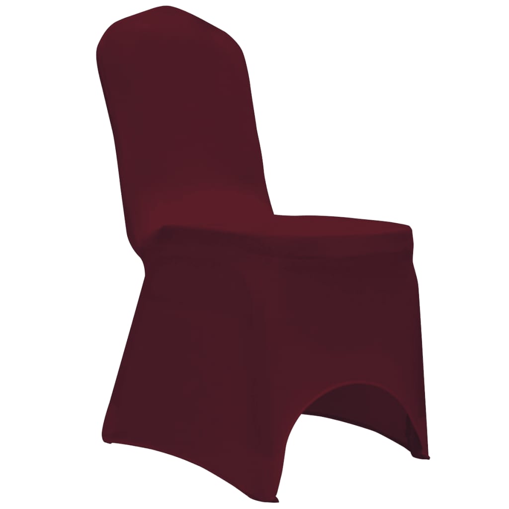 vidaXL Huse elastice pentru scaun, 12 buc., vișiniu